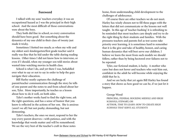 Between Home and School (Paperback)