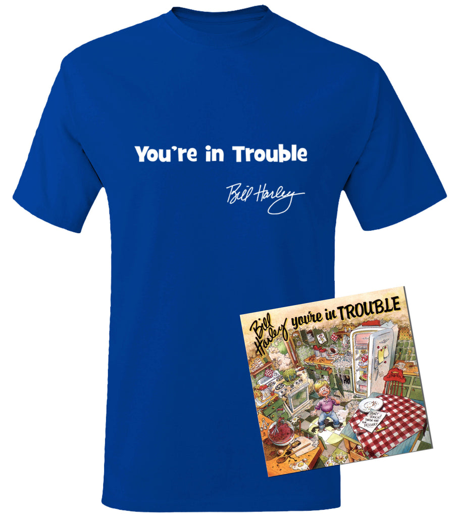 You're in Trouble Tee & CD Combo